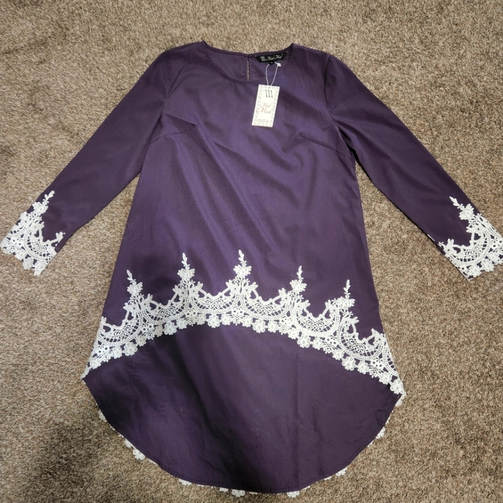 Purple High Low Top size XL